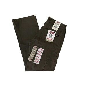 NWT Dickies Men's Duck Carpenter Pants Relaxed Fit Heavyweight, 32x32 Dark Green